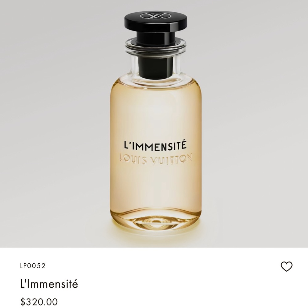 Louis Vuitton L’Immensite colone 3.4 oz/ 100 ml, opened